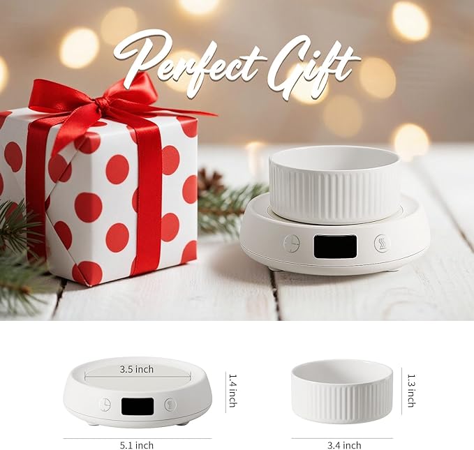 Wax Melt Warmer 3-in-1 Candle Warmer, Electric Scented Wax Melter Fragrance Wax Cube Burner for Home Bedroom Office, 8H Auto Shut Off 3 Temperature Setting (White)