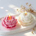 Petal Flower Rose Peony Tulip Cylinder Candle & Resin Mold - Resin Casting Silicone Molds for Home Decor & Candle Making Wave Spiral Mold
