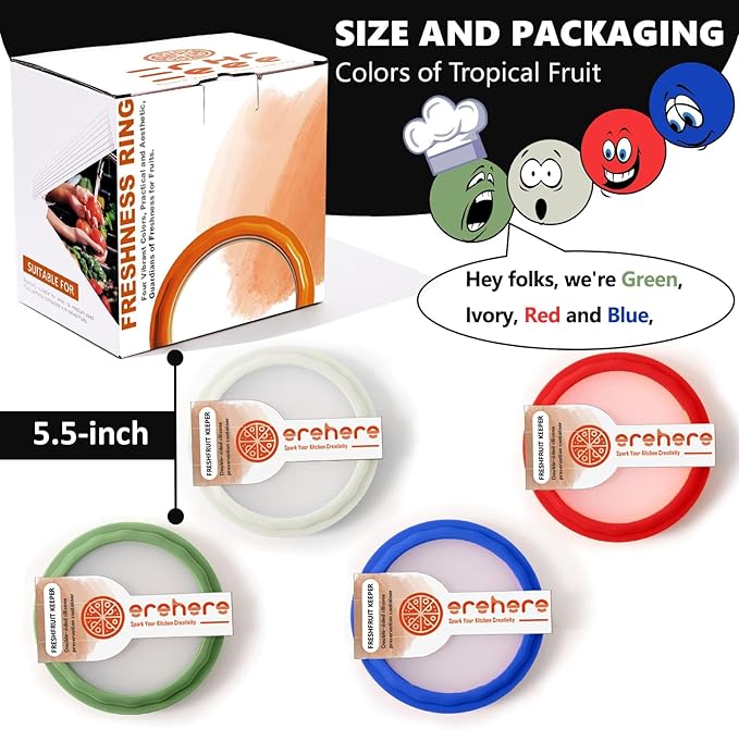 4-Piece Airtight Food Storage Containers Set – Avocado Saver, Onion Keeper, Silicone Kitchen Organizers for Fridge, Reusable & Leak-Proof to Lock in Freshness