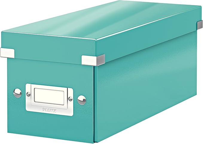 Leitz CD Storage Box, Ice blue, Click and Store Range, 60410051