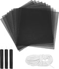 MECCANIXITY Beeswax Candle Making Kit,8x8 Inch 10pcs Black Beeswax Candle Sheets with 1pcs Cotton Wick for DIY Craft Gift Making
