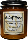Candles | Vanilla Chai Bliss | 100% Natural Soy Wax Candle for Home Decor | Highly Scented | Premium Fragrance | Handmade in Vermont, USA | 8 oz | Long Lasting | Gift for Women and Men