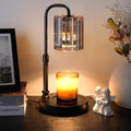 Candle Warmer Lamp with Timer Dimmer, Adjustable Height Candle Wax Warmer Warming Lamp with 2x50W Bulbs for Scented Candles for Housewarming Bedroom Home Decor Mom Women