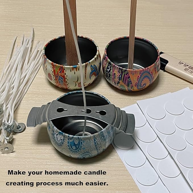 800 pcs Candle Wick Stickers Adhesive Double-Sided Stickers Candle Making Supplies