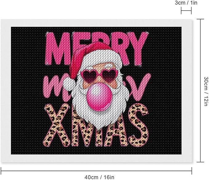 AIVKIEJK Diamond Painting Kits for Adults - Santa Christmas Painting DIY 5D Full Drill Diamond Dots Paintings with Diamonds Gem Art and Crafts Home Decor 12"x16"