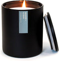 Calyan Wax Co. Seaside & Citrus Scented Candle - 75 Hour Burn - Luxury Non Toxic Soy Wax Candles - Long Lasting Black Tumbler Jar Candle for Home - 10.2oz