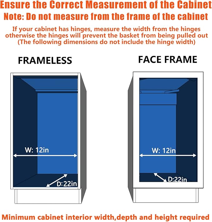 ROOMTEC Pull Out Cabinet Organizer, 1 Tier, Heavy Duty Slide Out Kitchen Cabinet Organizers, Smooth Drawer, Fits 12"+ Cabinets