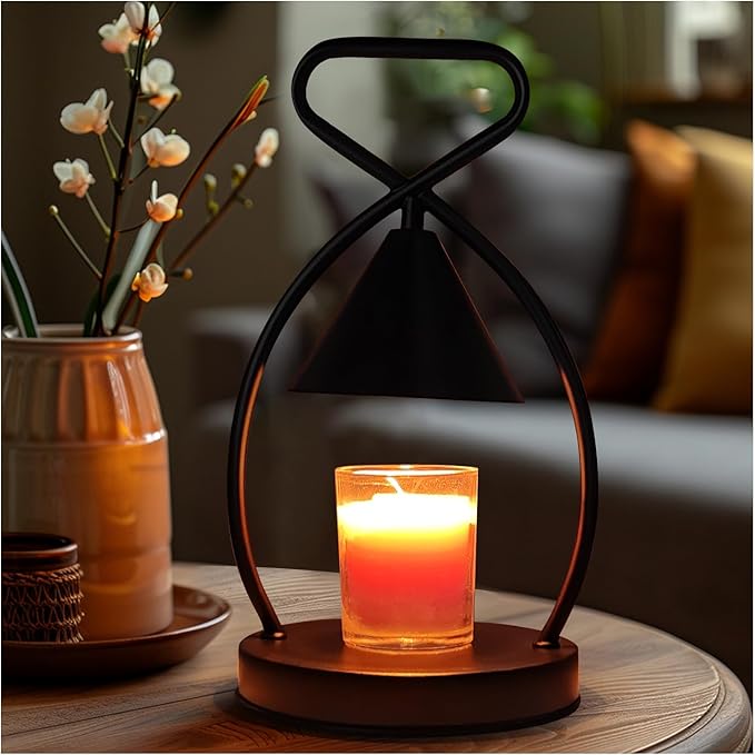 LIFFY Candle Warmer Lamp Home Decor - Dimmable Wax Melt Warmer with Timer & 2 Bulbs, Gift Ideas for Housewarming, Birthday, Bedroom