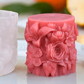 Rose Pillar Succulent Flower Silicone Wave Spiral Candle Mold - Silicone Resin Casting Molds for Candle & Resin & Soap Craft Supplies