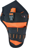 Zeluga 20-395 Heavy Duty Impact Driver Ballistic Poly Holster with Adjustable Strap and Quick Release Buckle, Orange/Black