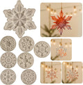 8 Pack Pendant Molds Snowflake Resin Mold - Resin Casting Silicone Molds for Home Decor & Candle Making Wave Spiral Mold
