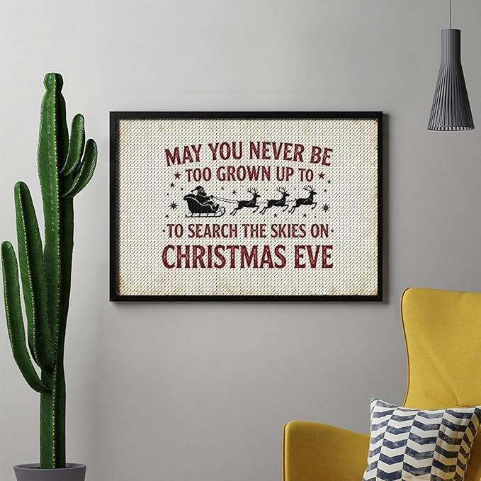Diamond Painting Kits for Adults - Christmas May You Never Grow Too Big to Search The Sky On Christmas Eve Painting DIY 5D Full Drill Diamond Dots Paintings with Diamonds Gem Art And Crafts Home Decor