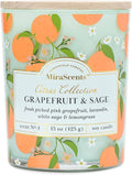Grapefruit Candle,Grapefruit & Sage Secented Candles,Spring SummerScented Candle for Home & Kitchen Decor, Natural Soy Wax Candles,Candles Gift for Womens,Valentines Gift,10oz