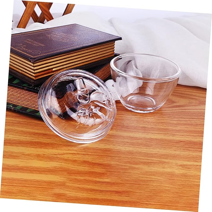 1pc Glass -shaped Storage Jar with Lid Versatile Food Storage Container for Snacks Tea and Candy Compact Sealed Canister for Organized Kitchen and Creative Gifting