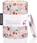 M&SENSE Spring Candle 11.3 oz, Raspberries Rain Scented Candle, Non-Toxin Soy Wax for Home Scented, Floral Candles Gift for Her, Up to 70 Hours Burning Long-Lasting Fragrance