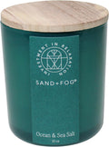 Sand + Fog Scented Candle - Vertical Ocean & Sea Salt – Additional Scents and Sizes – 100% Cotton Lead-Free Wick - Luxury Air Freshening Jar Candles - Perfect Home Decor – 10oz