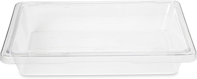 Rubbermaid Commercial Products Polycarbonate Food Storage Box/Tote, 2 Gallon, Clear, for Restaurant/Kitchen/Cafeteria