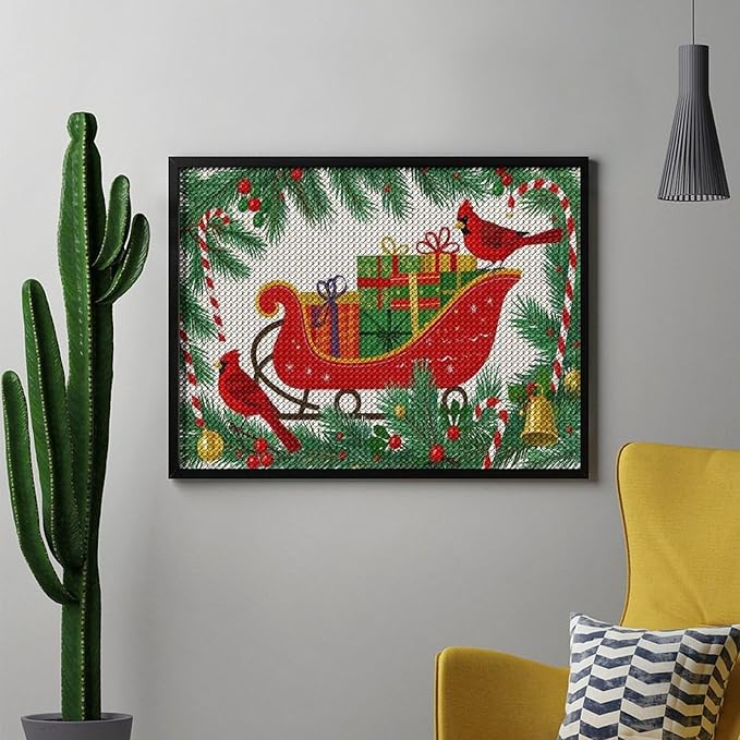 AIVKIEJK Diamond Painting Kits for Adults - Christmas Celebration Halloween Painting DIY 5D Full Drill Diamond Dots Paintings with Diamonds Gem Art and Crafts Home Decor 12"x16"