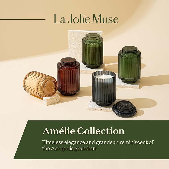 LA JOLIE MUSE Tomato & Vine Candle, Scented Candle Gifts for Women&Men, Natural Soy Candles for Home Scented, Long Burning Luxury Jar Candle, 11oz