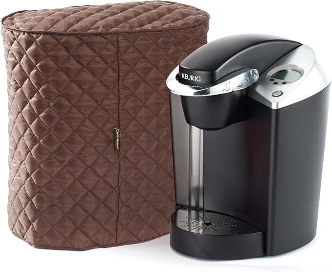 Covermates Keepsakes Coffee Maker Cover – Quilted Appliance Protector for Espresso Makers – Dust & Stain Resistant, Washable Slip‑On Design for Countertop Storage, Bronze
