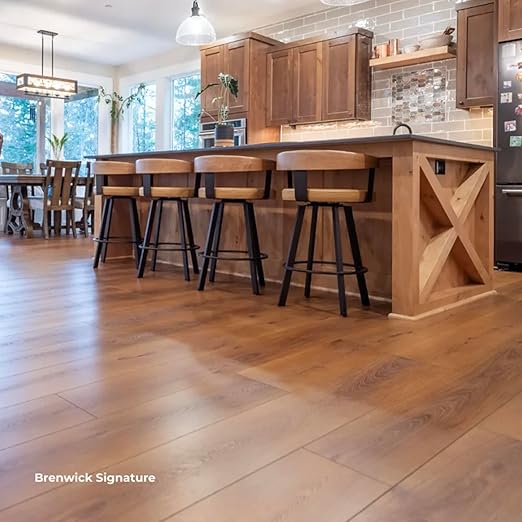 Flooret Luxury Vinyl Plank Flooring Medium Brown Bestsellers Sample Kit | 6 Pieces of 12" Cut Samples from Real Planks | DIY Click Installation, 40 Mil Wear Layer, Waterproof and Scratch Resistant LVP
