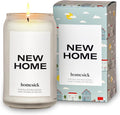 Homesick Scented Candles for Home (New Home) - 13.75 oz Long-Lasting Soy Wax Blend Jar Candle for Housewarming, 60-80 Hours Burn Time - Notes of Jasmine, Cedarwood, Lime, Sandalwood, Oakmoss & Musk