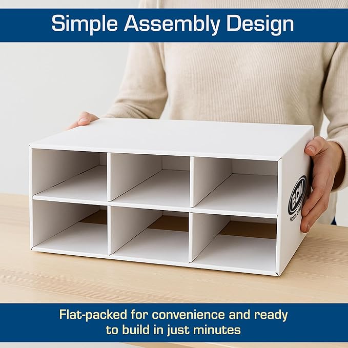 BCW Two Row Shoe Box Card House Storage Box | Stackable Trading Card Storage Box for Sports Cards, MTG, Pokémon & TCG (Shoe Boxes Sold Separately)