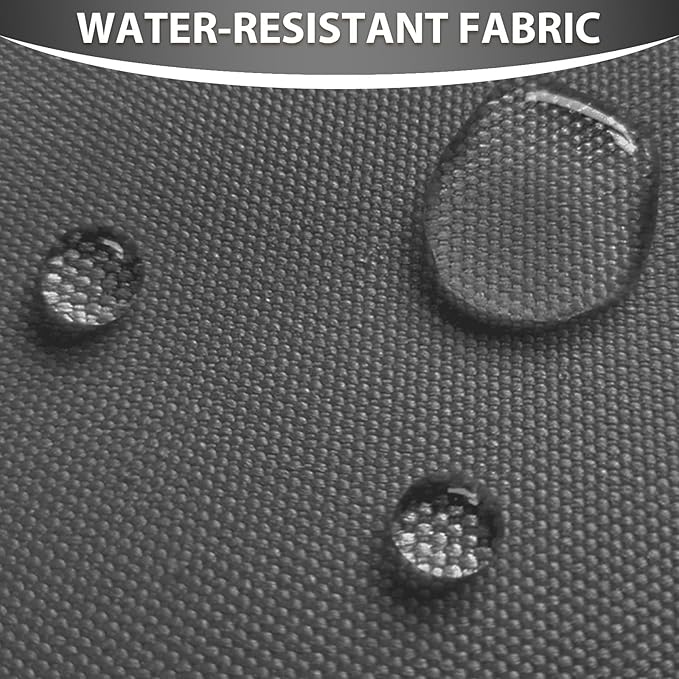 Waterproof Canvas Fabric by The Yard 58inch 600D Upholstery Material Polyester Fabric Outdoor Water Resistant Fabric for Sewing Chair Patio Cushion Purse Bag Interior, 8 Yard Grey