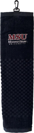 Team Golf NCAA SMU Mustangs Embroidered Golf Towel Embroidered Golf Towel, Checkered Scrubber Design, Embroidered Logo