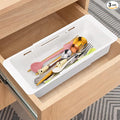 3 PCS Deep Drawer Organizer Bin Adjustable Sliding Drawer Organizers Expandable Kitchen Organizer Trays for Home Office Makeup Storage Tools