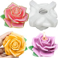 Large Rose Candle Molds, Rose Molds for Candles, 3D Flower Silicone Mold for Soap Wax Plaster Epoxy Resin Casting Clay Home Décor Handmade Gift