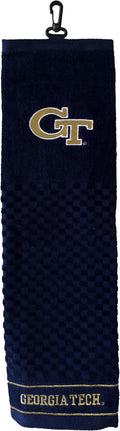 NCAA Georgia Tech Yellow Jackets Sports Team Logo Embroidered Golf Towel - 16" x 25"