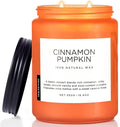 M&SENSE Ceylon Cinnamon Pumpkin Scented Candles, Soy Natural Candles 110 Hours Long Lasting Slow Burning Candle for Easter Holiday Gifts