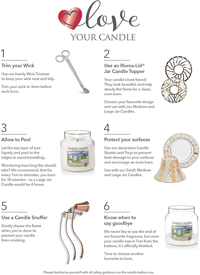 Yankee Candle Scented Candle | Clean Cotton Small Jar Candle | Burn Time: Up to 30 Hours