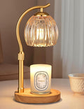 Hong-in Candle Warmer Lamp - with Timer & Dimmer, Modern Home Decor House Warming Gifts, Cozy Birthday Gift for Women Mom (Amber)