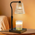 Shevvi Candle Warmer Lamp with Timer, Dimmable Candle Warmer for Jar Candles, Gifts for Women Mom, Height Adjustable Wax Melt Warmer, House Warming Birthday Gift, New Home Decor, Black