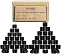 AOSWELE 48 PCS Candle Jars Bulk, 24 PCS 4 OZ & 24 PCS 8 OZ, Premium Empty Matte Black Candle Tins with Lids, Container Tin Can for Making Candles, DIY Vessel Candle Making Supplies Kit (Black)
