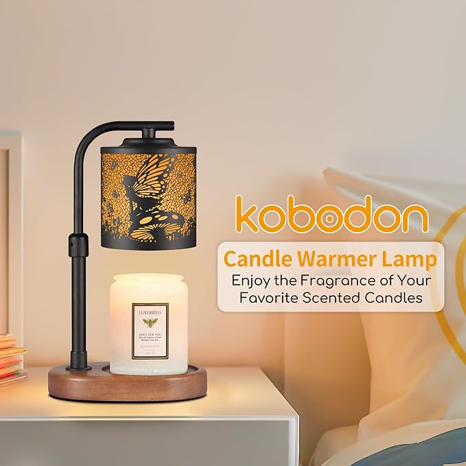 Candle Warmer Lamp,Birthday Gifts for Women Mom,Adjustable Height for Scented Jar Candles,Electric Candle Lamp Warmer for Home Decor(Flower Fairy)