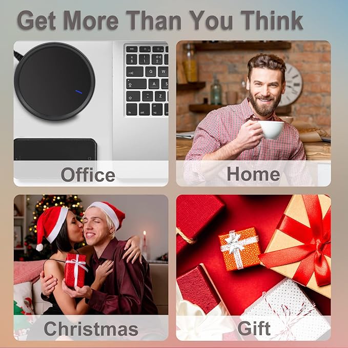 Candle & Coffee Warmer for Desk - Auto Shut Off