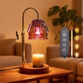 Candle Warmer Lamp with Timer and Dimmer 4-Level Dimmable Flower Light Heat Lamp for Jar Candles Adjustable Height Modern Cute Home Decor for Living Room Bedroom and Best Gift for Friends Lover.Purple