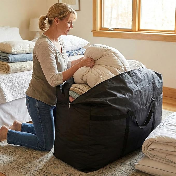 Extra-large Tarp Storage Bag (Black, 21Gal/80L)