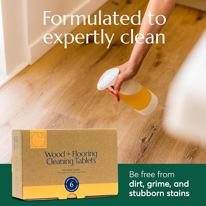 CLEANOMIC Wood and Flooring Cleaning Tablets and Tablet Tin Bundle