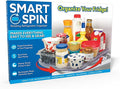 Ontel Smart Spin Rotating Refrigerator Organizer - Use This Lazy Susan as a Rotating Spice Rack, Condiment Organizer, Cabinet Organizer or for Kitchen, Panty or Fridge Organization and Storage, Clear