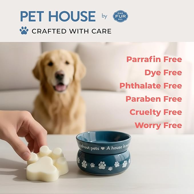 Pet House Vanilla Crème Brulee Wax Melts - Long-Lasting Scented Wax Melts Plant Based, Pet Friendly Pack of 2