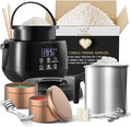CraftBud Soy Candle Making Kit, Candle Making Supplies Kit for Adults & Kids, 1Lb Soy Wax for Candle Making, 16 PC DIY Candle Making Kit for Adults Includes Electric Wax Melter, Candle Wicks & More