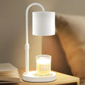 Dreamholder Electric Candle Warmer Lamp with Timer & Dimmer, Adjustable Height Wax Melt Warmer for Jar Candles, Wood Base Candle Melter, Floral Home Decor Gifts for Women, Mom, White