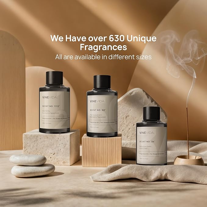 VINEVIDA [16oz] No. 64 Fragrance Oil for Candle Making - Made in USA Candle Scents - Natural Fragrance Oil - Scents for Soap Making