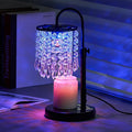 Candle Warmer Lamp with Timer Dimmer and 3 Bulbs, Lamp Candle Warmer with Marble Base,Wax Melt Warmer for Jar Candles, Birthday Gifts for Women Mom, House Warming Gifts New Home Decor (RGB-Black)
