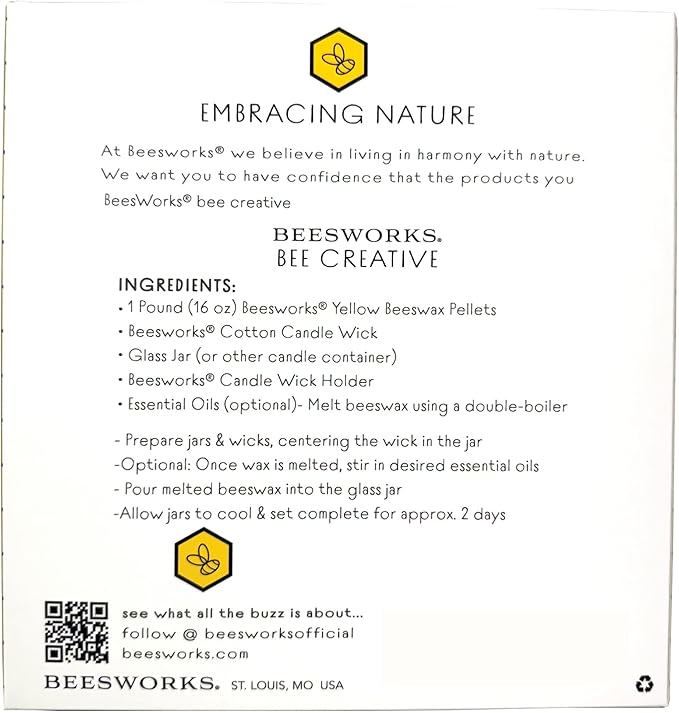 Beesworks 100 Piece Cotton Candle Wick 6" Pre-Waxed for Candle Making, Candle DIY