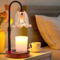 Candle Warmer Lamp Electric: Timer Dimmer Candles Warming Jar Light - Height Adjustable Dimmable Warmers Lamps - Flower No Flame Lamps with Heat Warm Melt Wax - Home Bedroom Decor Table Light